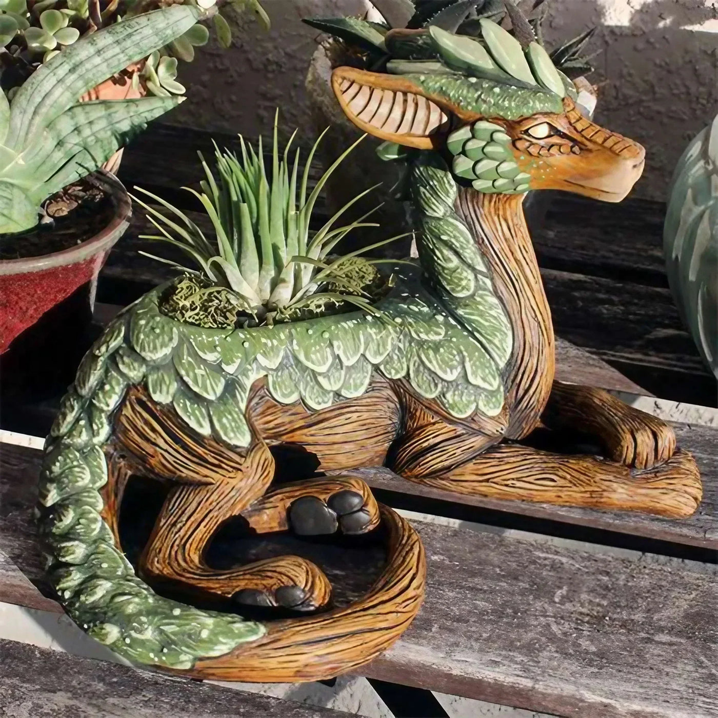 Ancient Guardian Dragon Planter