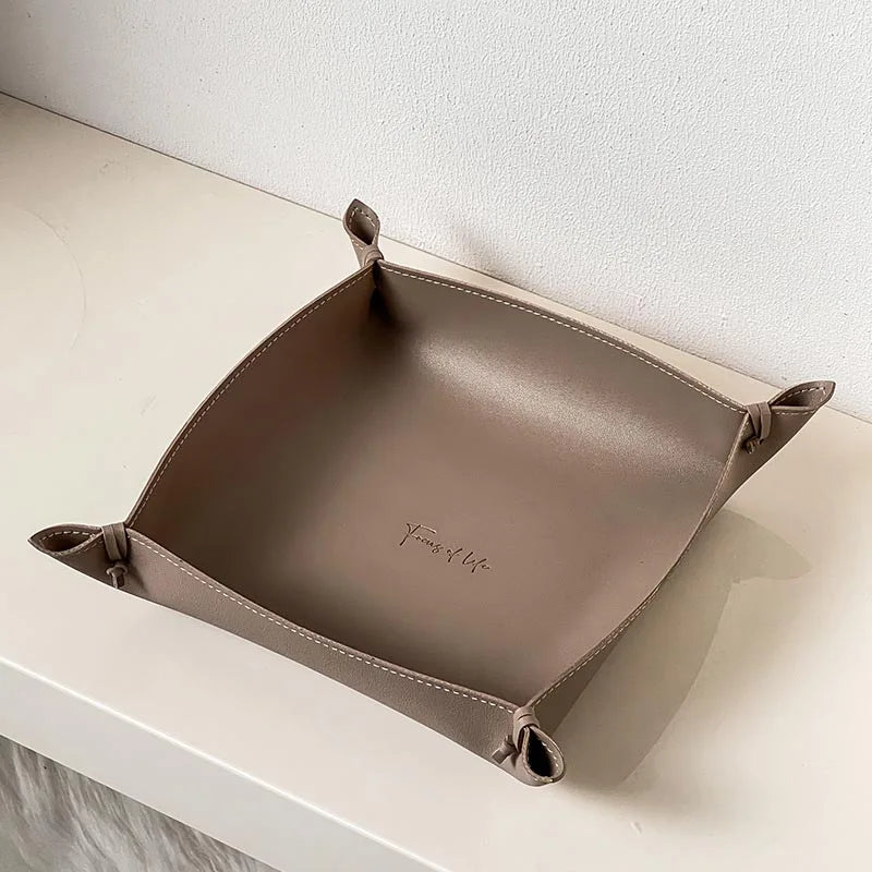 Camden Leather Decorative Tray