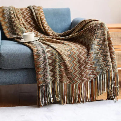 Boho Pattern Throw Blanket