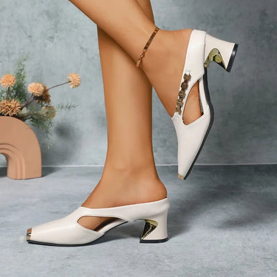 Marciana Metal Toe Heels