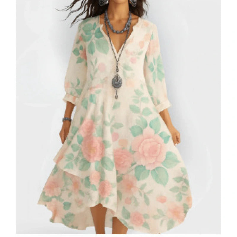 Elena Pastel Garden Dress