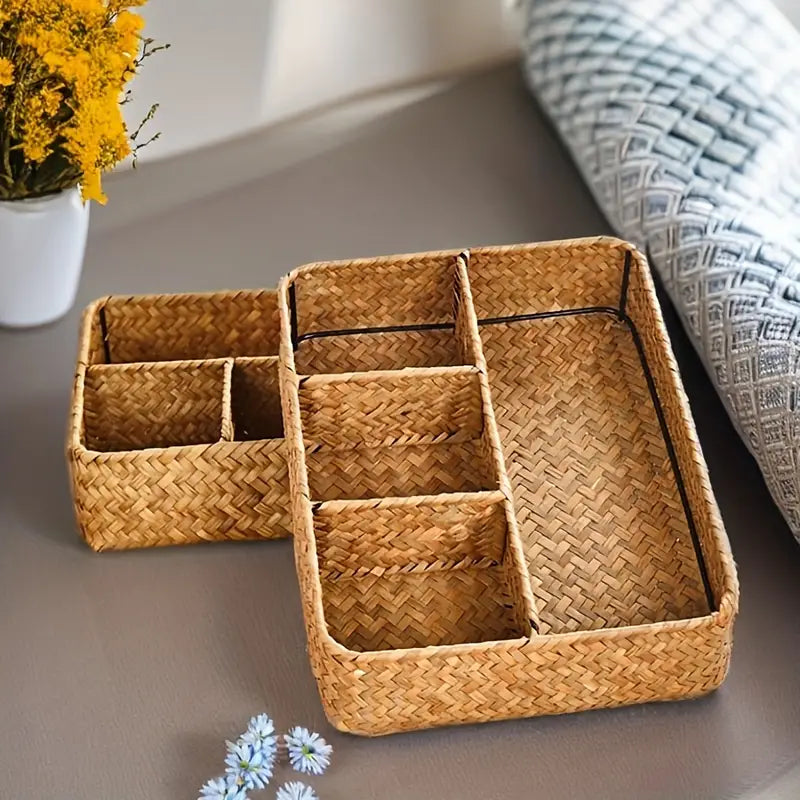 Emly Rattan Organizer Basket