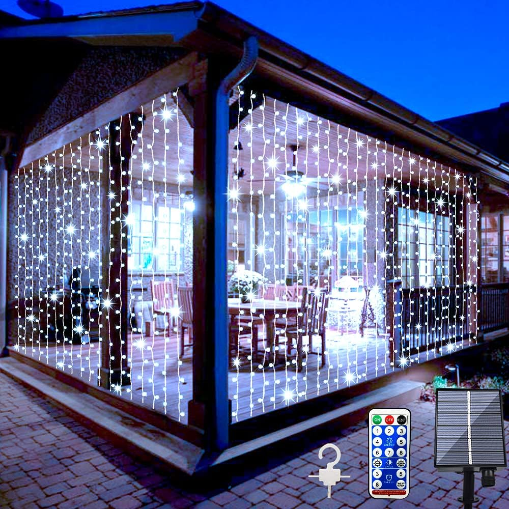 ClausCurtain™ Solar Holiday Lights
