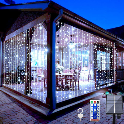 ClausCurtain™ Solar Holiday Lights