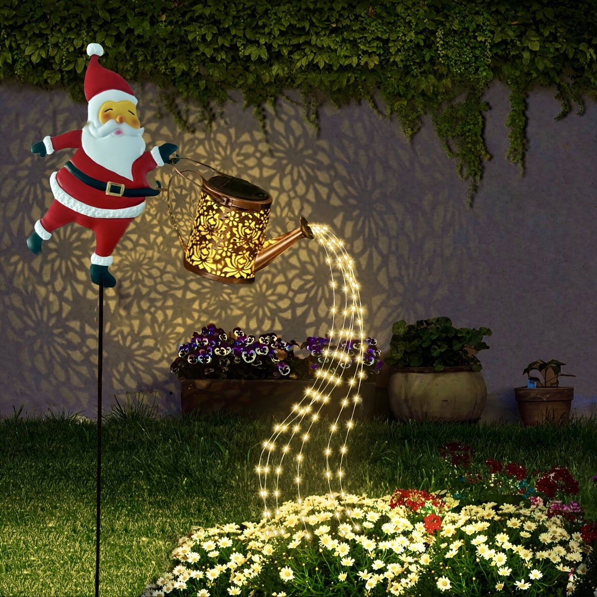 ClausGlow™ Pouring Light Lantern Garden Ornament