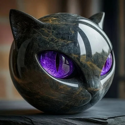 Midnight Muse Cat Sculpture