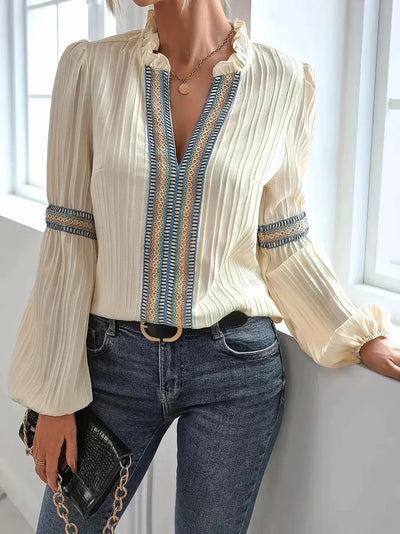 Belle | Stunning V-Neck Blouse