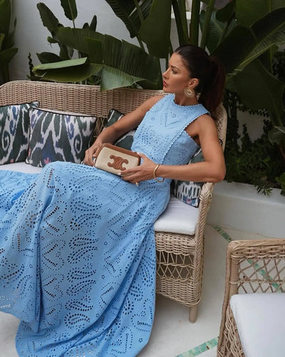 Azzurra | Elegant Skirt & Top Set