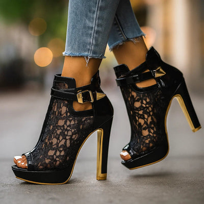 Stacy Lace Heels