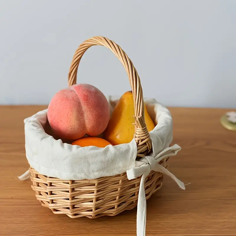 Elmwood Vintage Wicker Basket