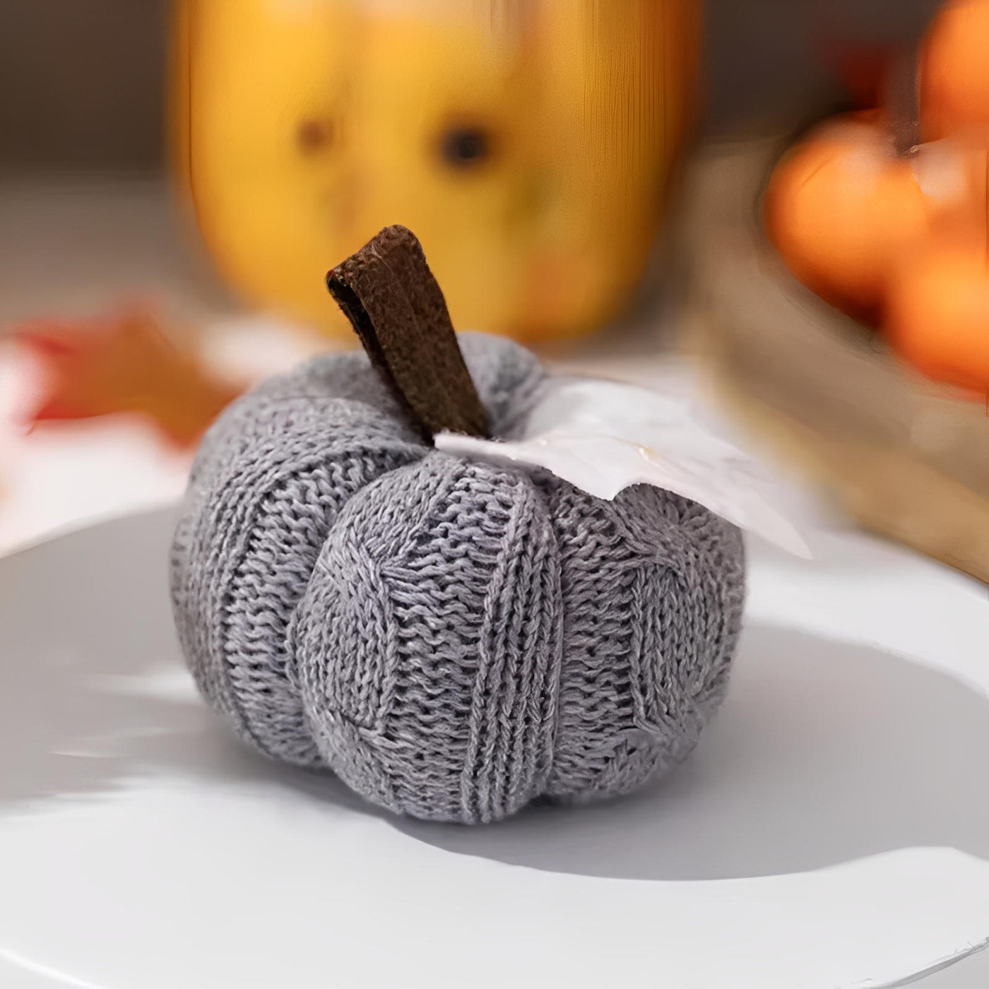 Harvest Knit Pumpkins