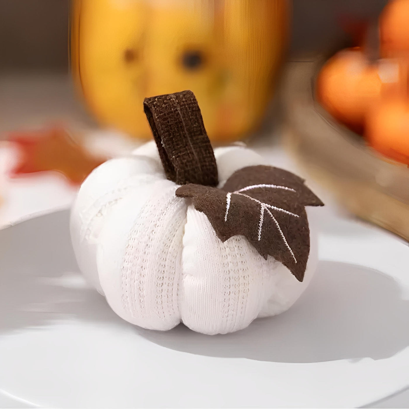 Harvest Knit Pumpkins