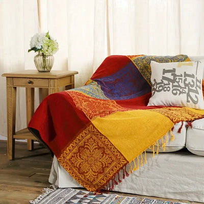 Vintage Patchwork Throw Blanket
