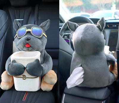 Woof™ - 3 in 1 Car Tissue, Trash and Storage Box