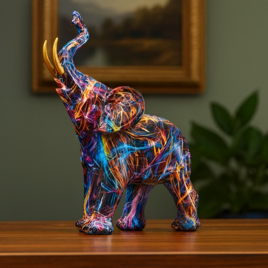 LuckyTrunk - Graffiti Art Elephant Sculpture
