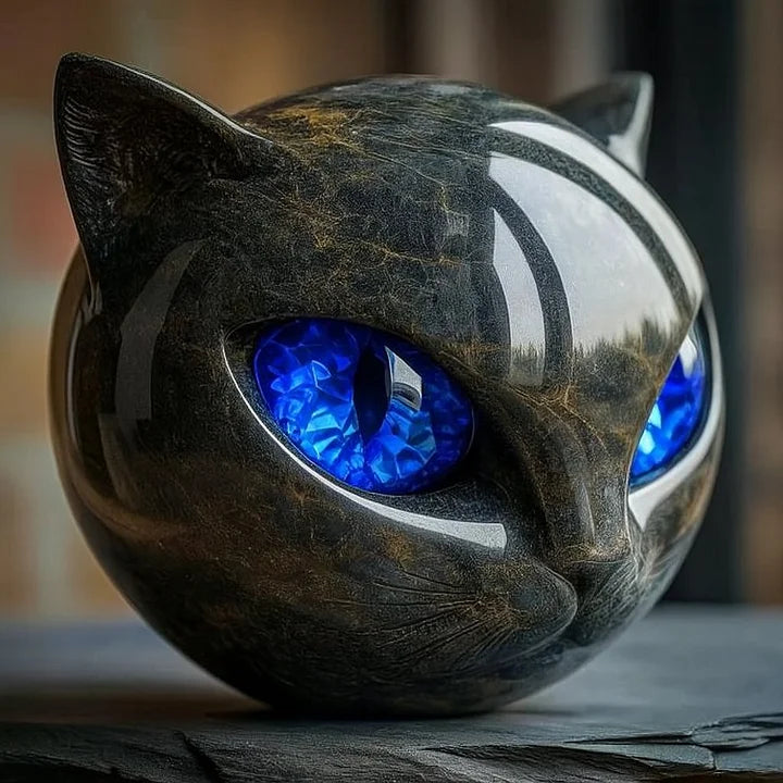 Midnight Muse Cat Sculpture