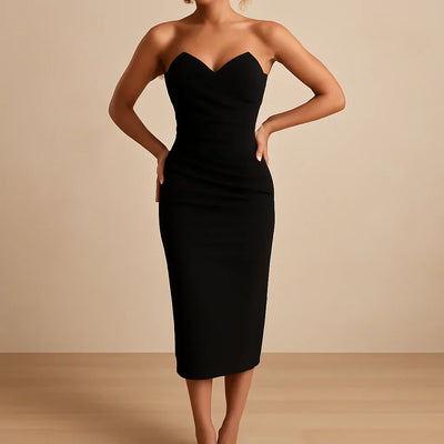 Francesca | Pleated Bodycon Dress