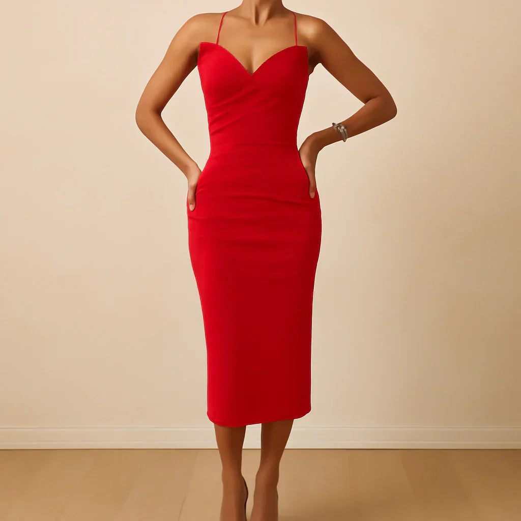 Francesca | Pleated Bodycon Dress