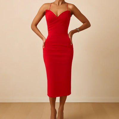 Francesca | Pleated Bodycon Dress