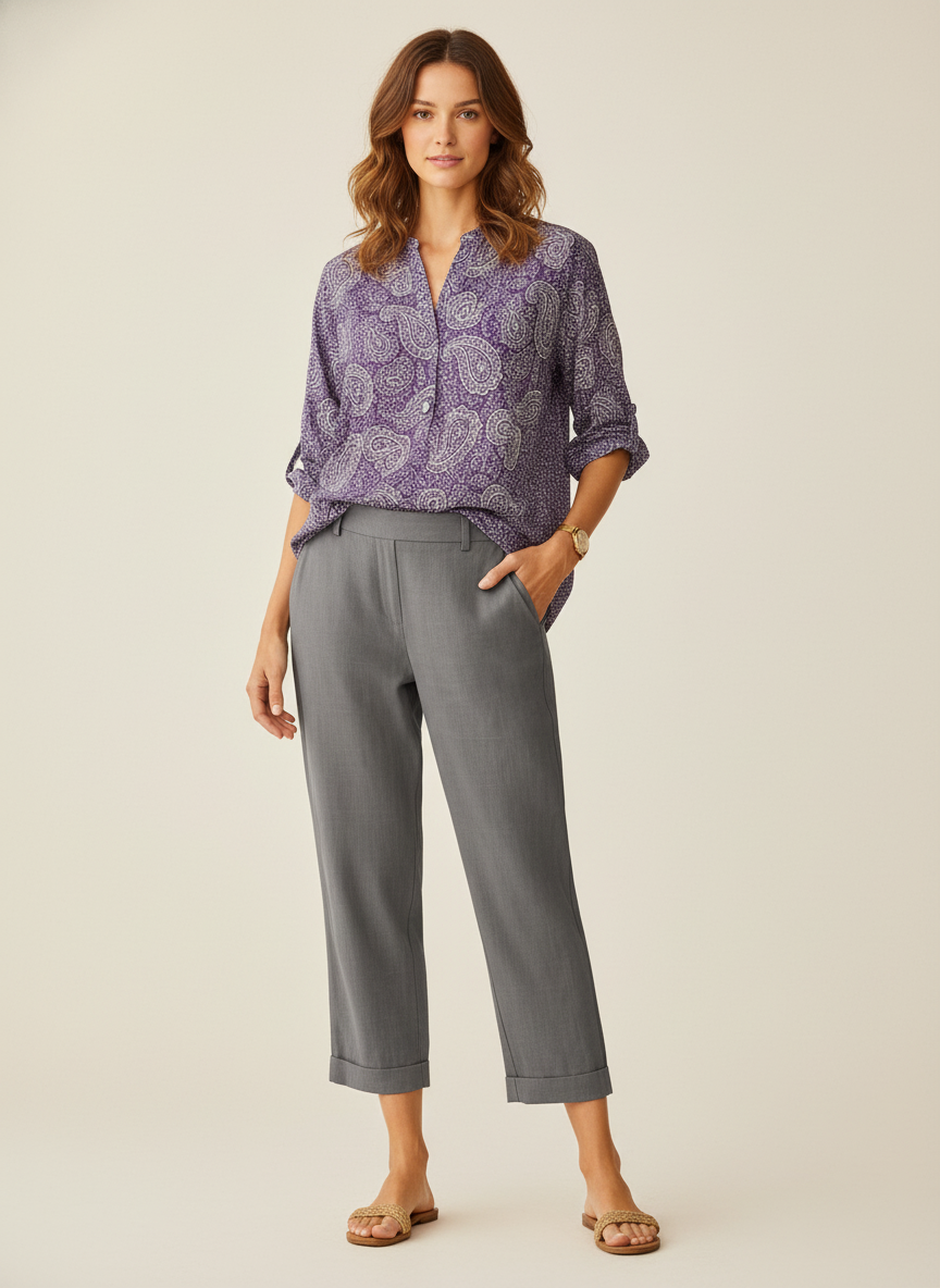 Noelle | Tailored Ankle Pants