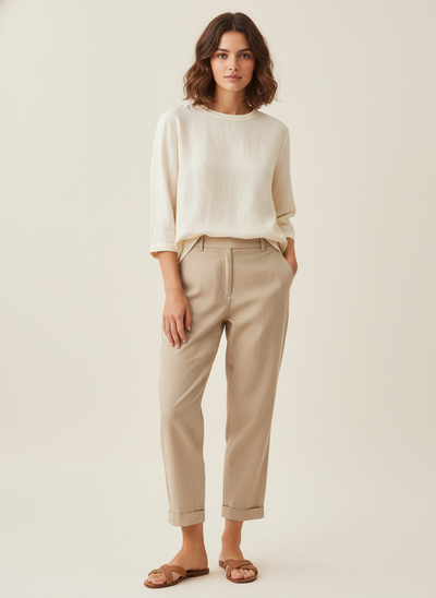 Noelle | Tailored Ankle Pants