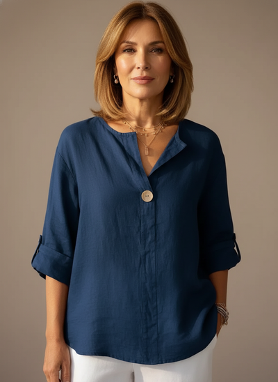 Luna Coast | Relaxed V-Neck Blouse