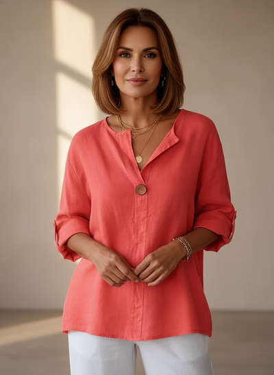 Luna Coast | Relaxed V-Neck Blouse