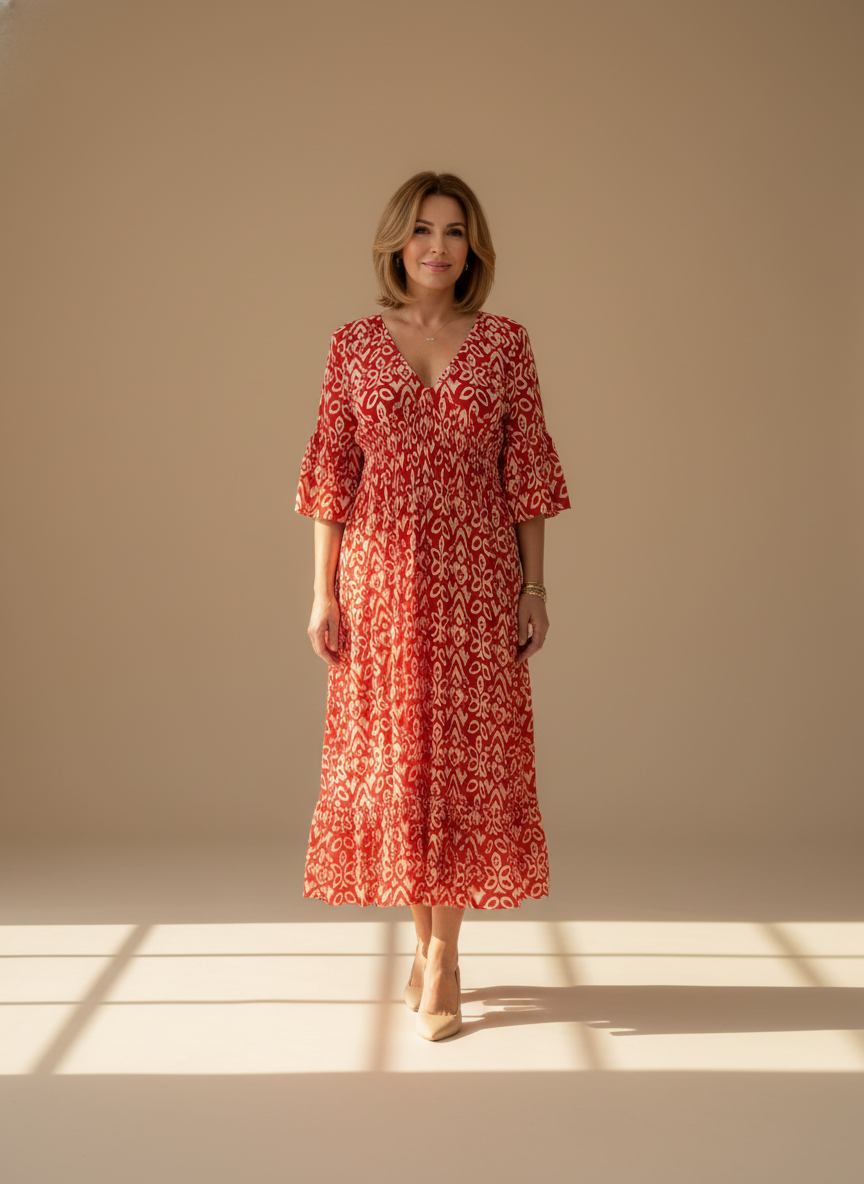 Maribel Coast | Printed Boho Dress