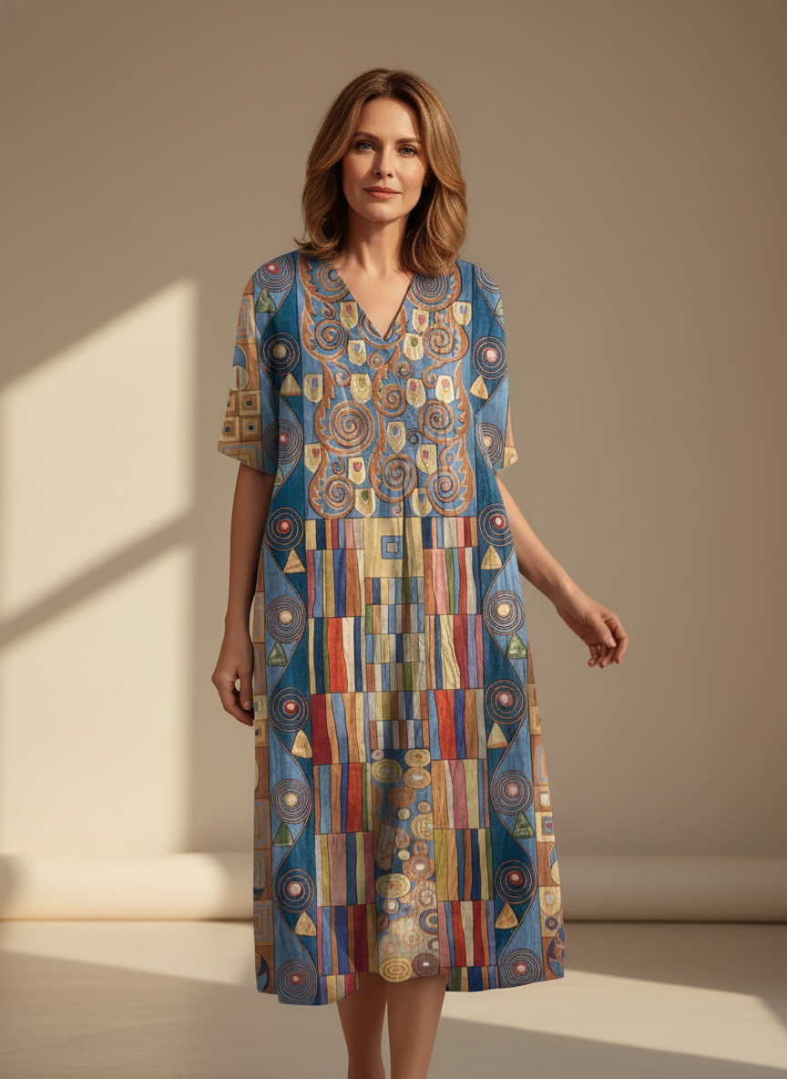 Marina Artistry | Cotton Wrap Dress