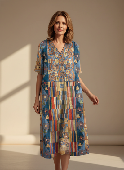 Marina Artistry | Cotton Wrap Dress