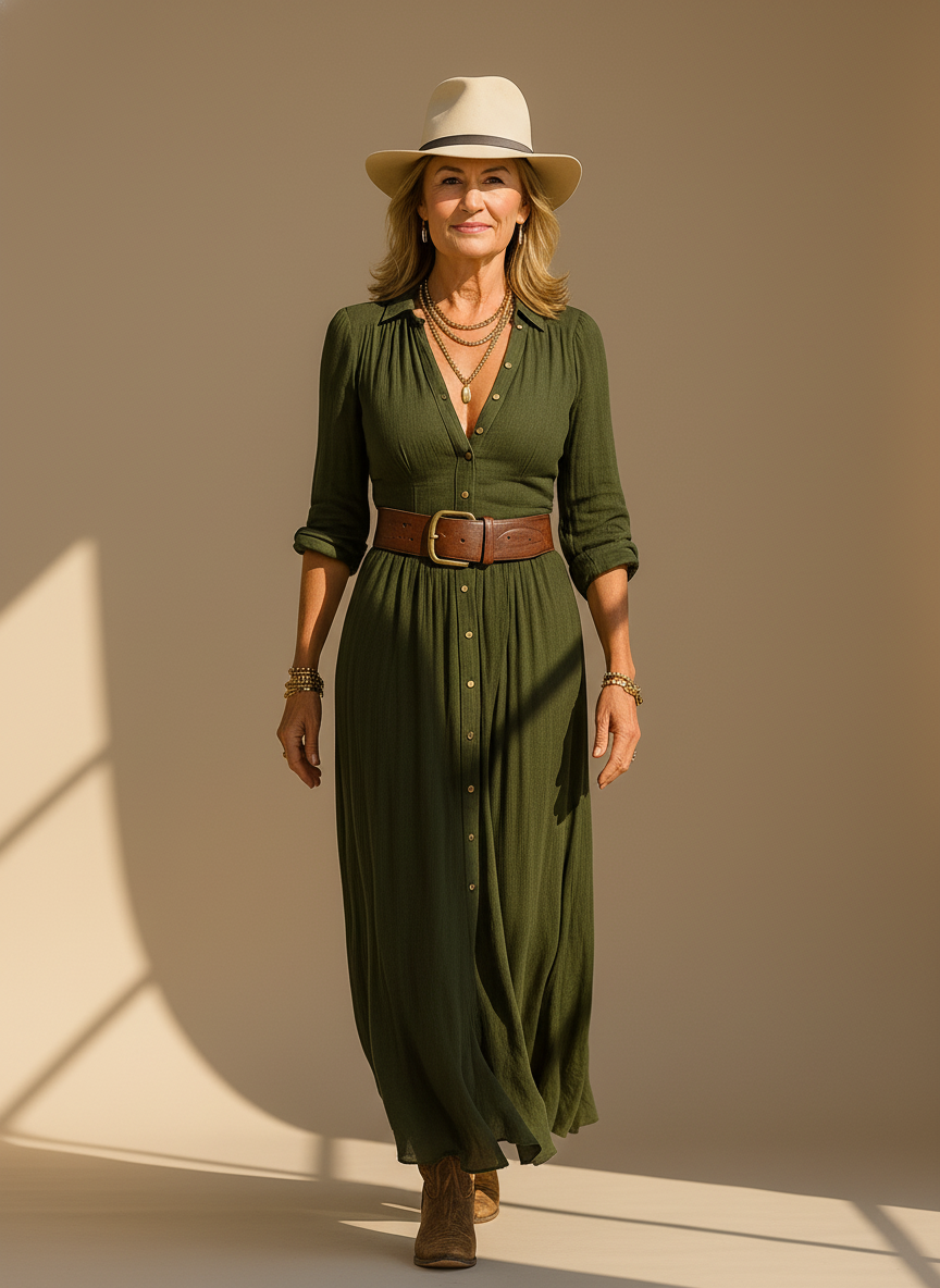 Margot Bay | Linen Maxi Dress