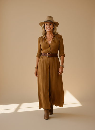 Margot Bay | Linen Maxi Dress