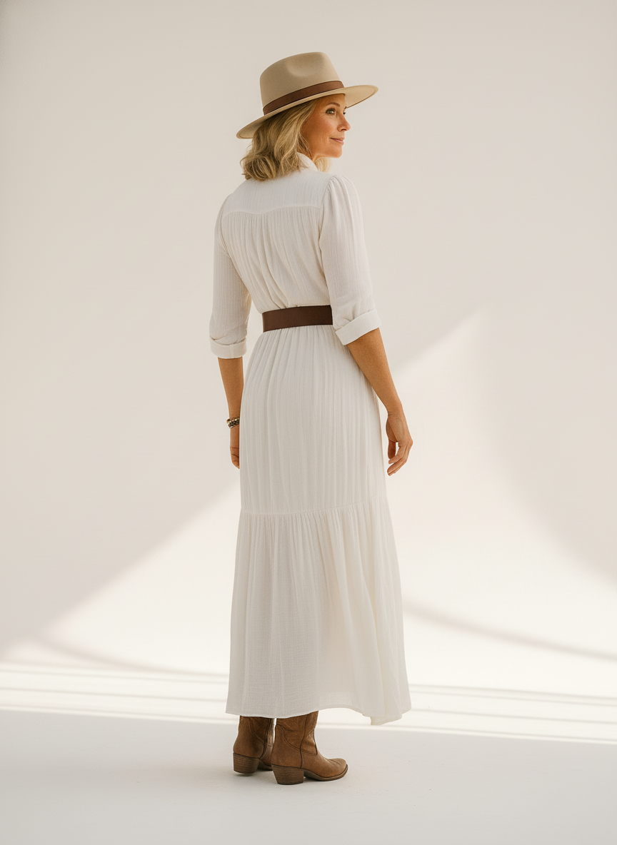 Margot Bay | Linen Maxi Dress