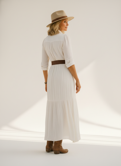 Margot Bay | Linen Maxi Dress