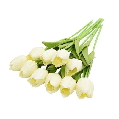 10-Piece Fake Tulips Silk Flowers