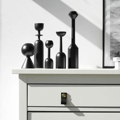 Black Taper Candle Holders