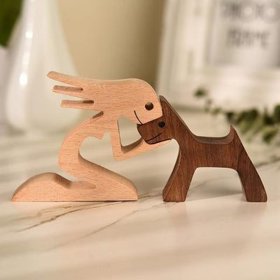 Wooden Figurines for Man's Best Friend
