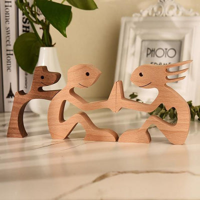 Wooden Figurines for Man's Best Friend