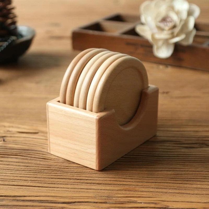 Wooden Coasters 6-Pack