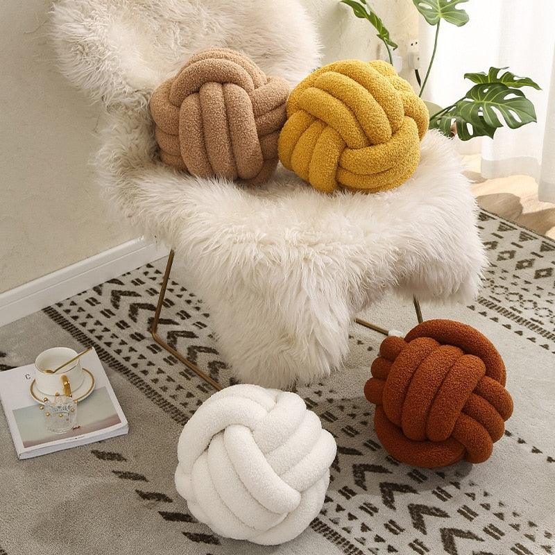 Triple Twist Cotton Fleece Cushion