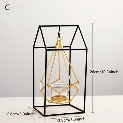 Aetheria Lantern - Iron Candle Holder