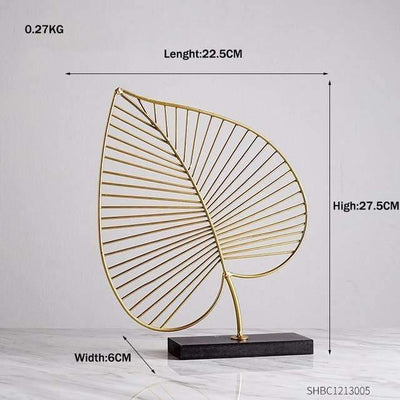 Leaf Decor Sculpture Figurines