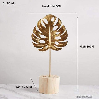 Leaf Decor Sculpture Figurines