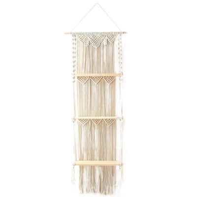 3-Level Macrame Hanging Shelves